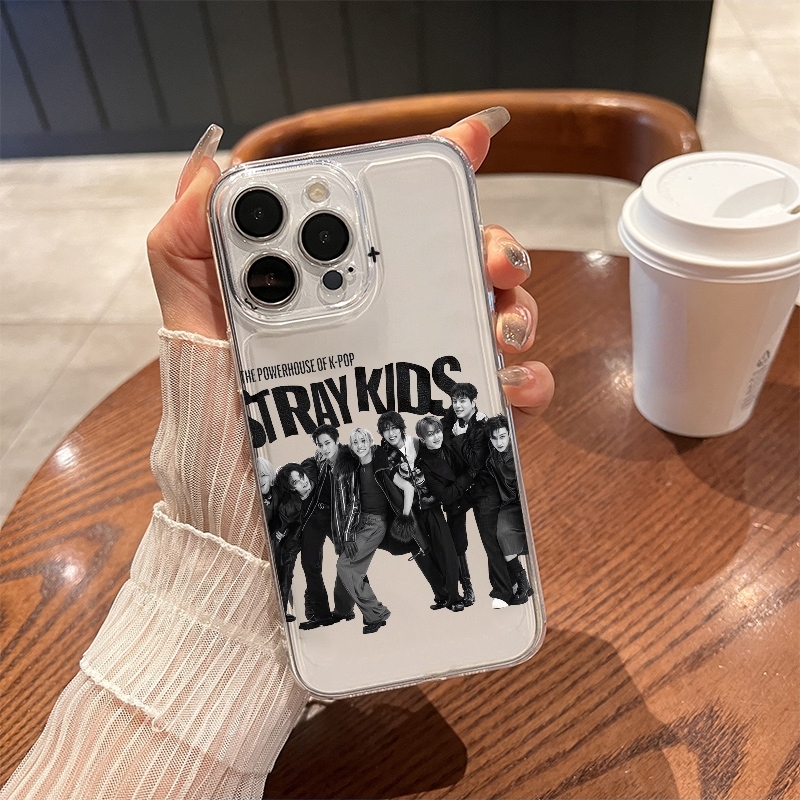 Phone Cases Transparent - Прозрачный противоударный чехол StrayKids из ТПУ