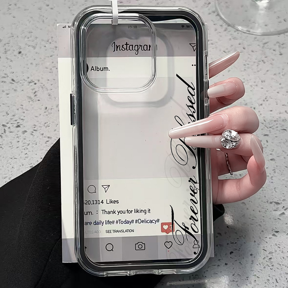 Phone Cases Transparent - Прозрачный силиконовый чехол Forever Blessed Simple