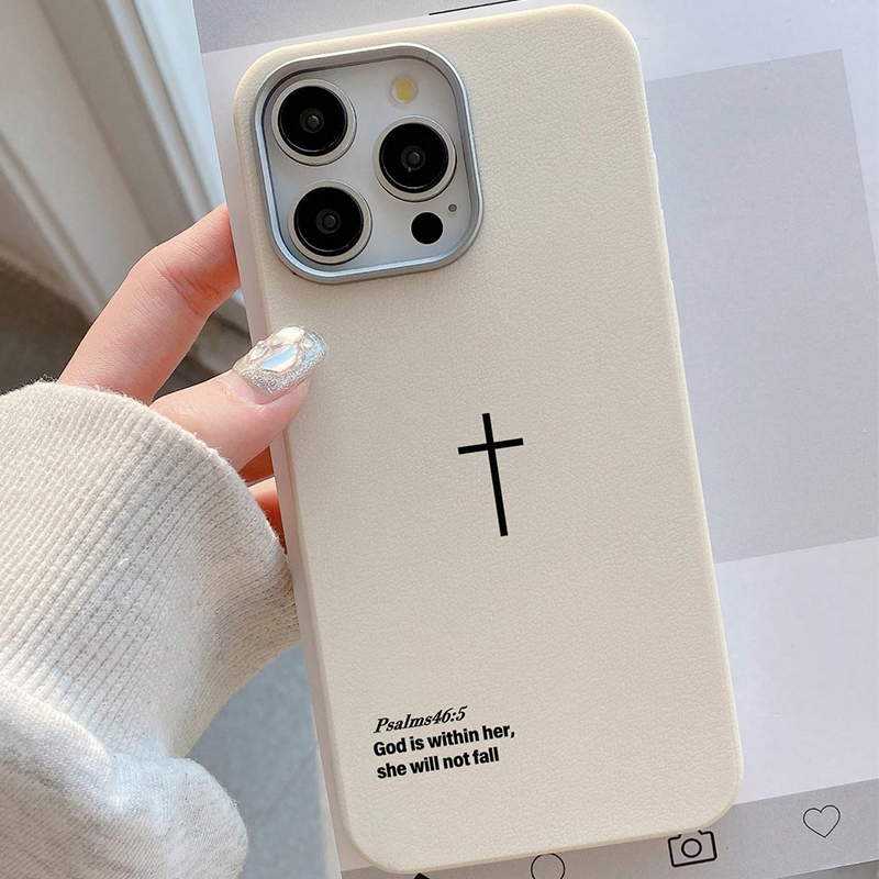 Phone Cases Quotes - Чехол для телефона Psalms 46:5 Cross