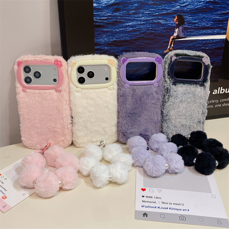 Роскошный однотонный плюшевый  – обзор и цена Phone Cases Iphone 13