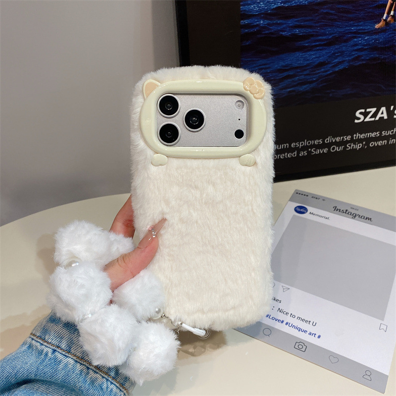 Роскошный однотонный плюшевый  – обзор и цена Phone Cases Iphone 13