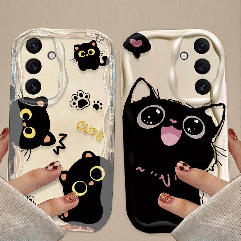Чехол Cute Big Eyes Black Cat  – обзор и цена Phone Cases For Samsung A14