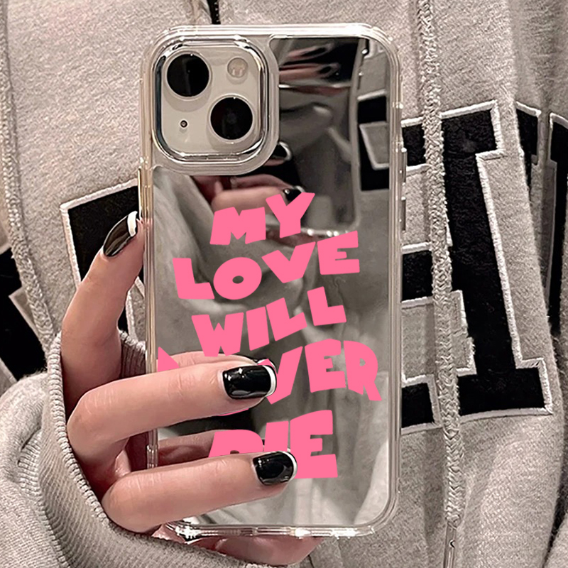 Модный чехол-зеркало с надпися – обзор и цена Phone Cases Transparent