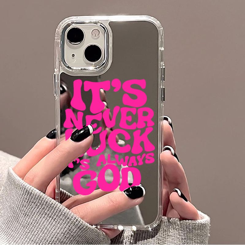 Модный чехол-зеркало с надпися – обзор и цена Phone Cases Transparent